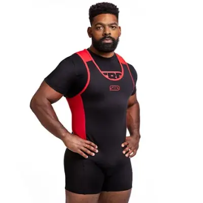 SBD Singlet Mens, Black Red - XXXXL