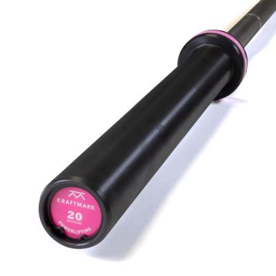 Kraftmark Internationell Skivstång 50 mm Styrkelyftning Black Raw 20 kg, Skivstång