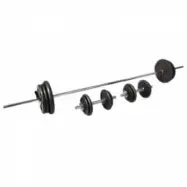 Skivstång& Hantelset 64 kg