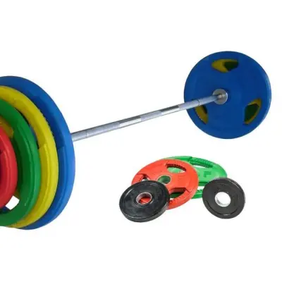 Skivstångspaket 125 kg, FitNord Tri Grip Olympic