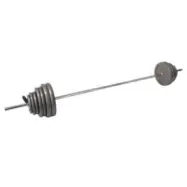 Skivstångsset 80 kg, JTC Power, Slät stång med fjäderlås