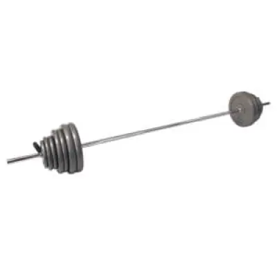 Skivstångsset 80 kg, JTC Power, Slät stång med fjäderlås