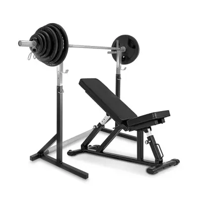Bänk, Ställning& Tri-Grip Skivstångsset 87.5 kg, JTC Power
