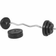 Gorilla Sports Curlstång BASIC - 35 kg, Skivstångsset plast