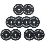 Master Fitness Bumper Set 120 kg SkiTeam, Viktpaket bumper
