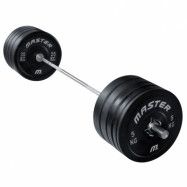 Master Fitness Bumperpaket 140 kg, Skivstångsset bumper