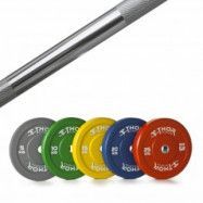 Thor Fitness Färgade Bumper Paket 150kg Med/Utan Skivstång