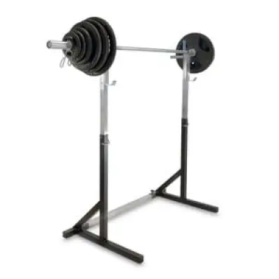 Tri-Grip Skivstångsset 127.5 kg& Ställning, JTC Power