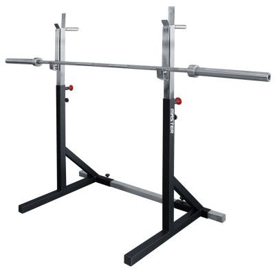 Master Fitness Skivstångsställning Justerbar Maxi Stål Svart