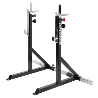 Master Fitness Skivstångsställning Justerbar Maxi Stål Svart