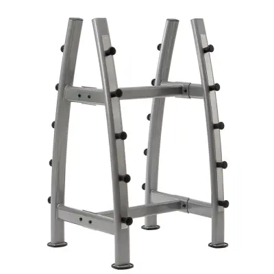 Master Fitness ställning för fasta skivstänger (10st) stål svart