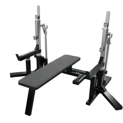 Combo Rack (Bänkpress/Knäböjsställning) Svensktillverkat Stål Svart