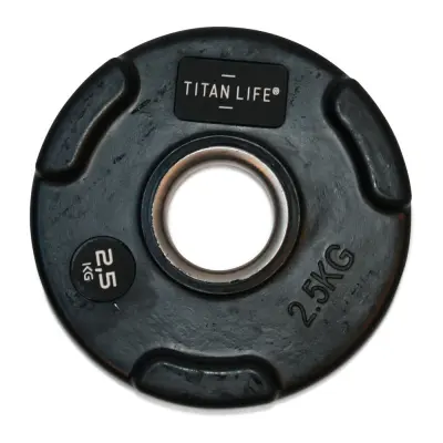 Titan Life PRO Pro Weight Disc Grip Rubber 2,5 kg, Viktskivor gummerade