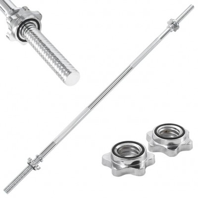 vidaXL Skivstång 2,5x120 cm stål silver