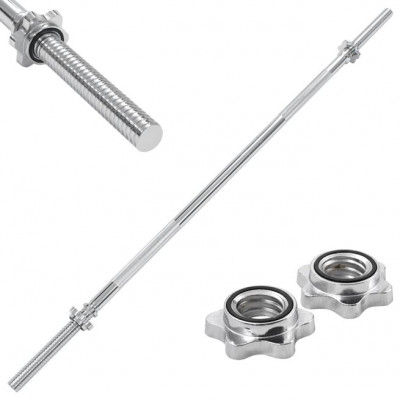 vidaXL Skivstång 2,5x140 cm stål silver