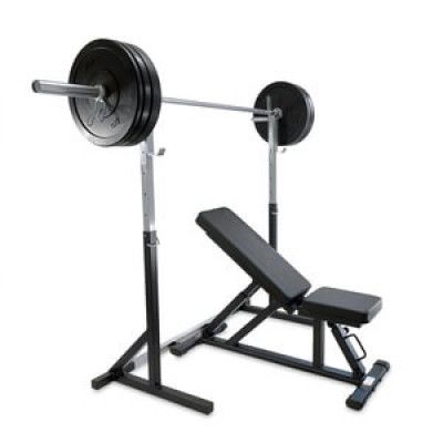 Bänk, Ställning& Bumperset 80 kg, JTC Power