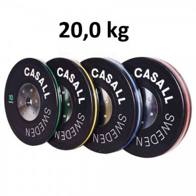 Casall Pro Viktskiva Bumper Elite Plate 20,0 kg - Internationell