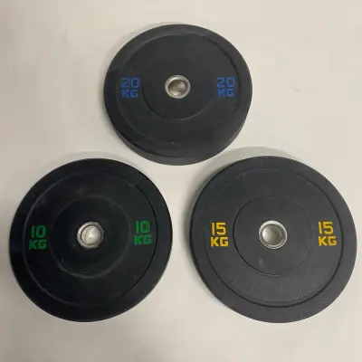 Fitness Deluxe Hi-Temp Bumper, Viktskivor Bumper