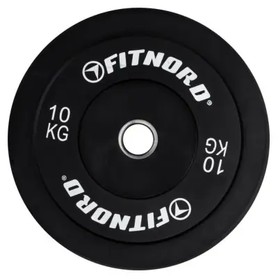 FitNord Bumper Black Viktskiva 10 kg