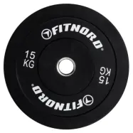 FitNord Bumper Black Viktskiva 15 kg