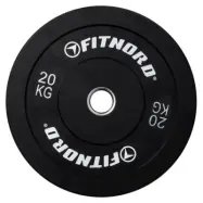 FitNord Bumper Black Viktskiva 20 kg