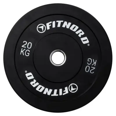 FitNord Bumper Black Viktskiva 20 kg