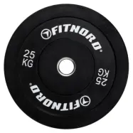 FitNord Bumper Black Viktskiva 25 kg