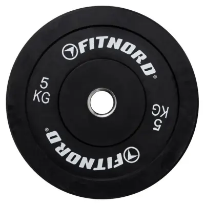 FitNord Bumper Black Viktskiva 5 kg