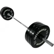 FitNord Skivstångspaket Bumper 110 kg