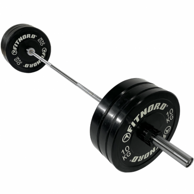 FitNord Skivstångspaket Bumper 110 kg