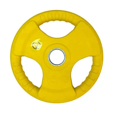 FitNord Tri Grip Color Viktplatta 15 kg