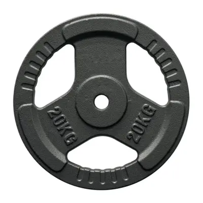 FitNord Viktskiva med grepp 30 mm, Gjutjärn 20 kg