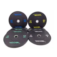 FYNDVARA - Recoil Bumper Plates Viktpaket 100kg Gummi Svart Pro