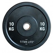 Gummiklädd viktskiva Titan Life Pro Bumper Plate Rubber - 10 kg