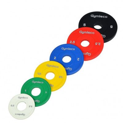 Gymleco Urethane Fractional Bumper Plates, Viktskiva Bumper