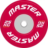 Master Fitness Competition Plate 25 kg, Viktskivor bumper