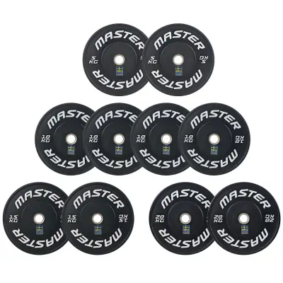 Master Fitness Bumper Set 120 kg SkiTeam, Viktpaket bumper
