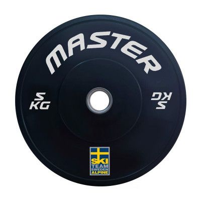 Master Fitness Bumper Ski Svart, Viktskivor bumper