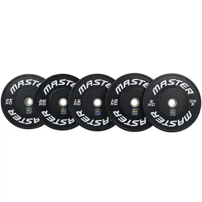 Master Fitness Bumper Ski Svart, Viktskivor bumper