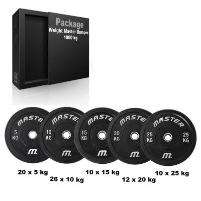 Master Fitness Viktpaket Master Bumper 1000 kg