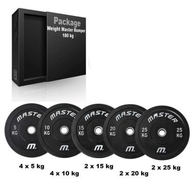 Master Fitness Viktpaket Master Bumper 180 kg