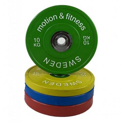 Motion&Fitness PRO Bumperplate Färgad, Viktskivor Bumper