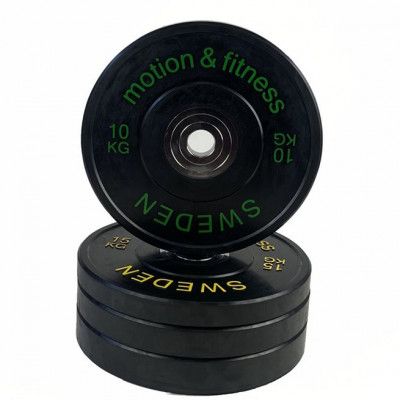 Motion&Fitness PRO Training Bumper Plate, Viktskivor Bumper