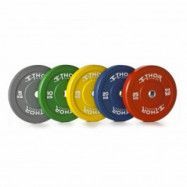 Thor Fitness Färgade Bumper Viktskivor Helt i Gummi 50mm
