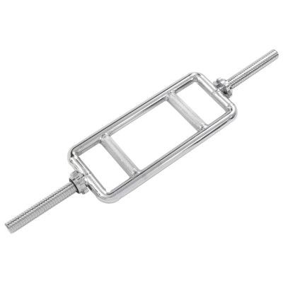 vidaXL Tricepsstång 3x86stål silver