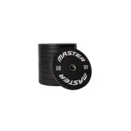 Master Fitness Bumper Plates Viktpaket 120kg Gummi Svart