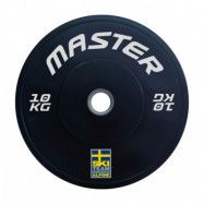 Viktskiva Master Fitness SkiTeam Bumperplate 10,0 kg