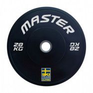 Viktskiva Master Fitness SkiTeam Bumperplate 20,0 kg