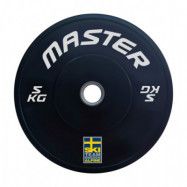 Viktskiva Master Fitness SkiTeam Bumperplate 5,0 kg