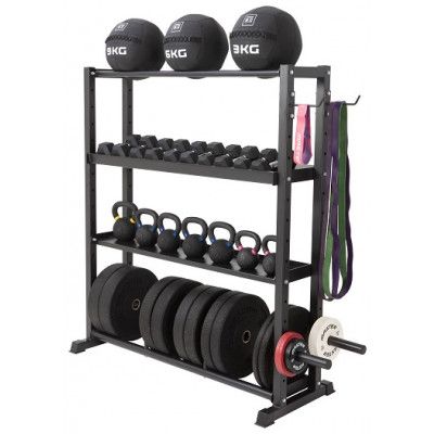 Master Fitness Storage Rack X-FIT Stål Svart